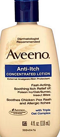 aveeno anti-itch lotion for bird mite dermatitis