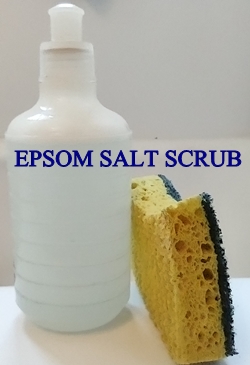 Epsom salt scrub for bird mites