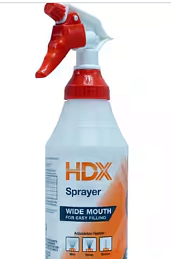 HDX spray bottle for miticides