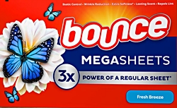 Bounce 3x dryer sheets repels bird mites
