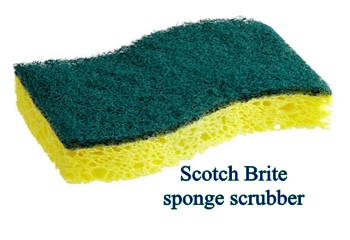 Scotch Brite sponge scrubber 