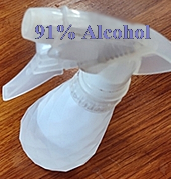 91% alcohol kills bird mites